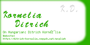 kornelia ditrich business card